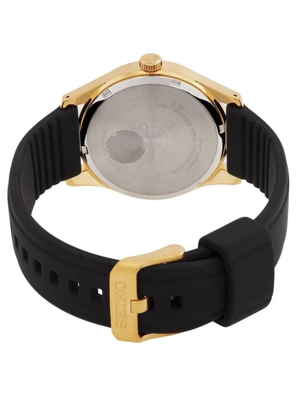 NWT Seiko Sport Quartz Black Dial Men's Watch
